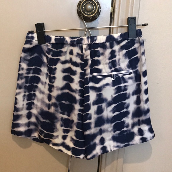 Haute Hippie blue and white tie dye shorts - Picture 2 of 3